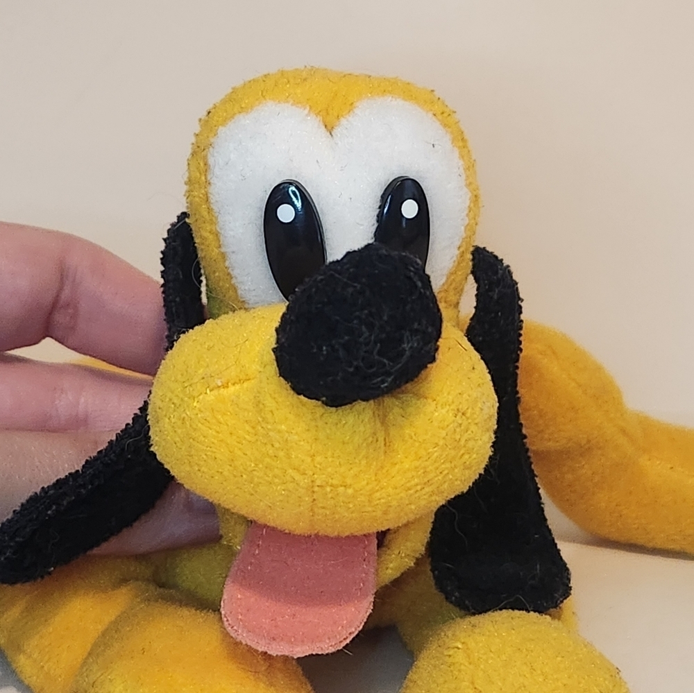 7” Walt Disney World Disneyland beanie filled Pluto Plush Dog - Picture 5 of 10